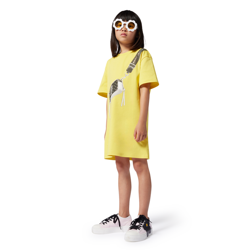 Robe droite courte en coton MARC JACOBS 
                        FILLE