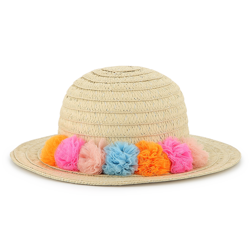 Capeline iris&eacute;e &agrave; pompons BILLIEBLUSH 
                        FILLE
