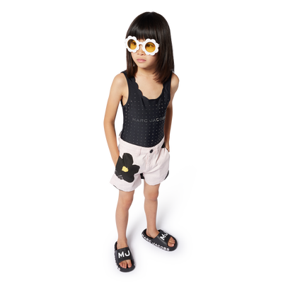 Short imprim&eacute; en coton MARC JACOBS FILLE