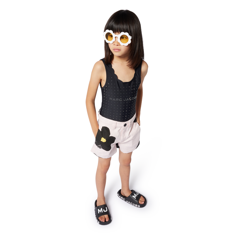 Short imprim&eacute; en coton MARC JACOBS 
                        FILLE