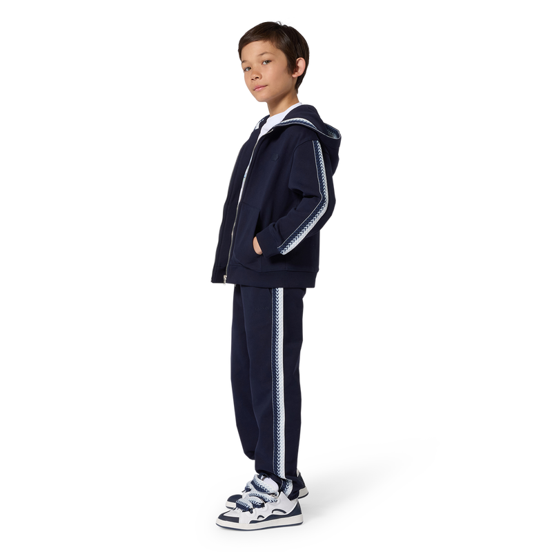 SWEAT ZIPP&Eacute; &Agrave; CAPUCHE LANVIN 
                        GARCON