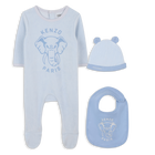 Ensemble pyjama + bonnet + bavoir KENZO KIDS 
                    UNISEXE