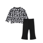 Ensemble Sweat-shirt et pantalon KARL LAGERFELD KIDS 
                    FILLE