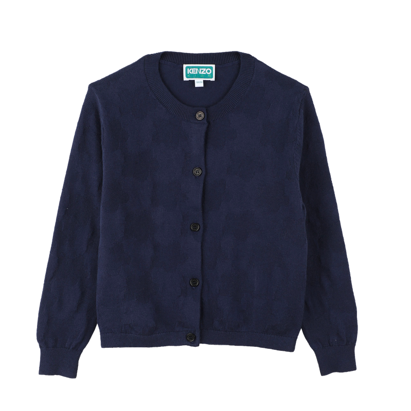 Cardigan boutonn&eacute; uni KENZO KIDS 
                        FILLE