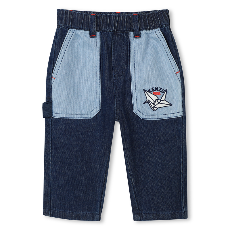 Jean &agrave; taille &eacute;lastiqu&eacute;e KENZO KIDS 
                        GARCON