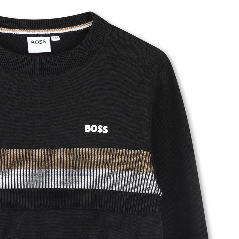 Pull avec rayures BOSS 
                    GARCON