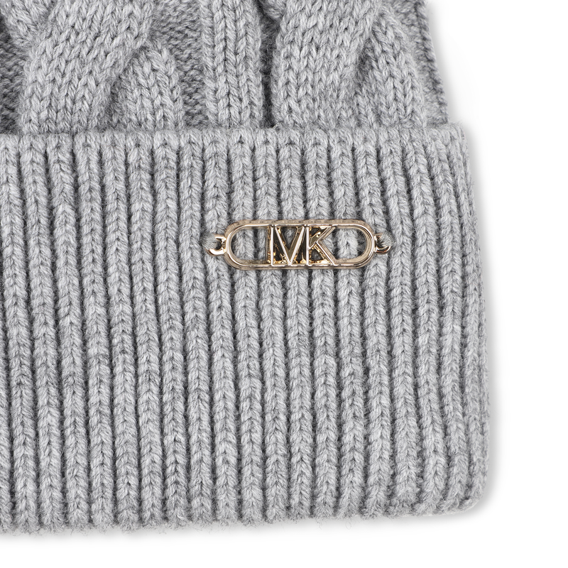 Bonnet torsadé en tricot MICHAEL KORS 
                    FILLE