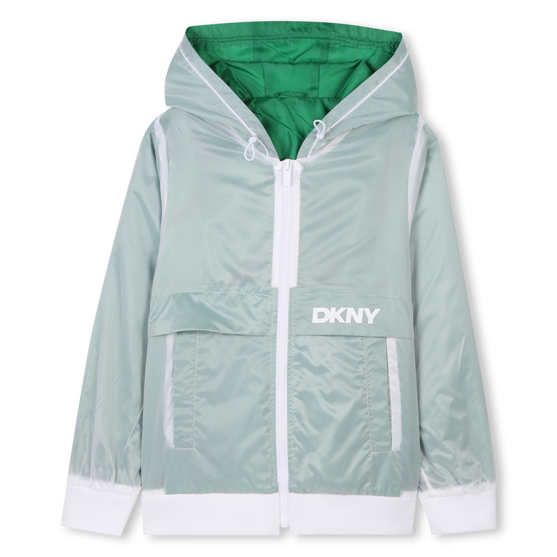 Coupe-vent déperlant à capuche DKNY 
                    GARCON