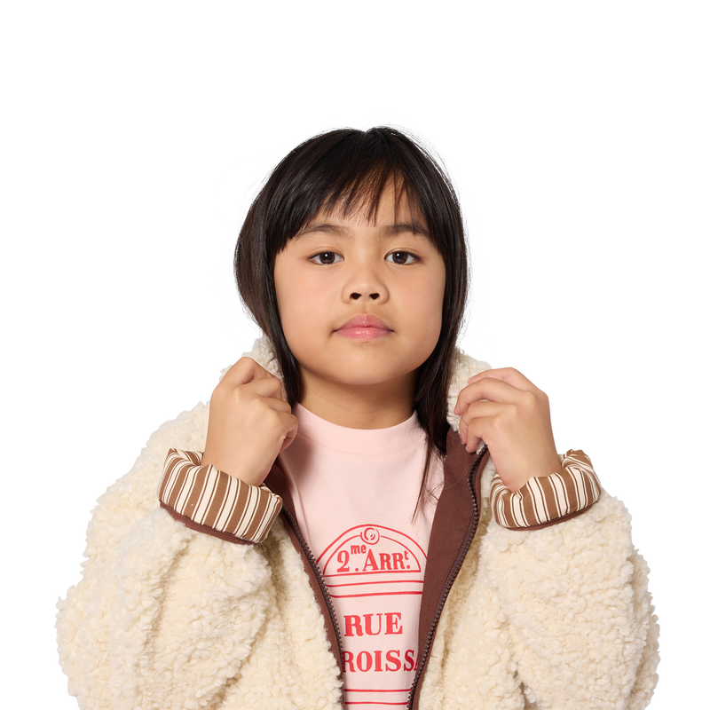 Tee-shirt manches longues KIDS AROUND 
                        FILLE