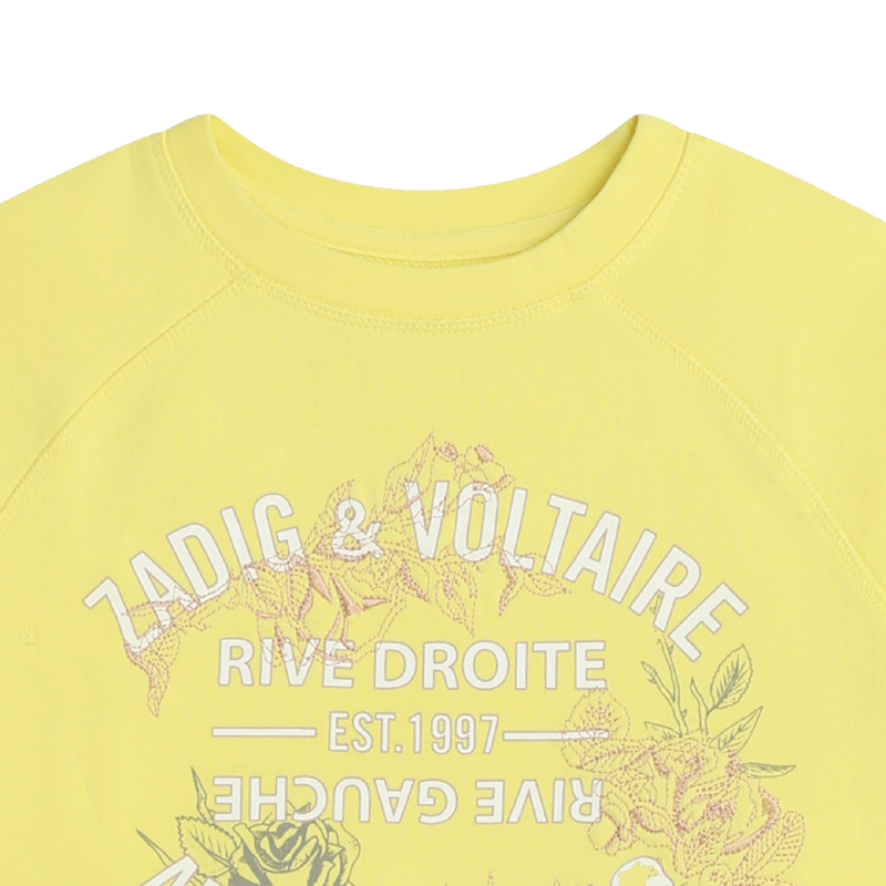 Sweat-shirt molletonné coton ZADIG & VOLTAIRE 
                    FILLE
