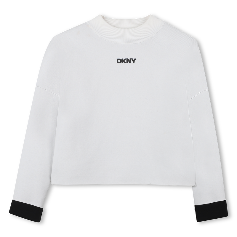 Pull réversible en tricot DKNY 
                    FILLE