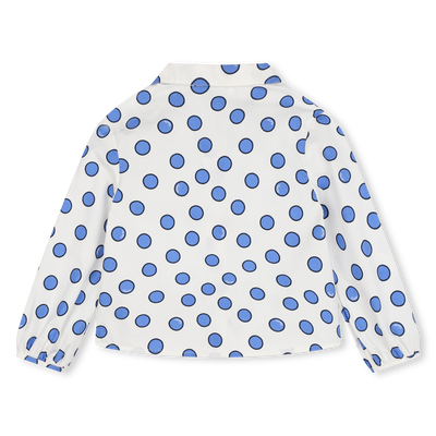 Chemise en coton à pois KENZO KIDS FILLE