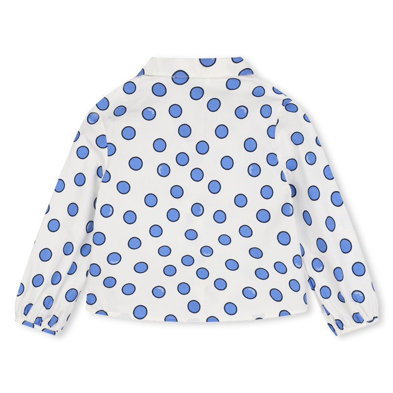 Chemise en coton à pois KENZO KIDS 
                    FILLE