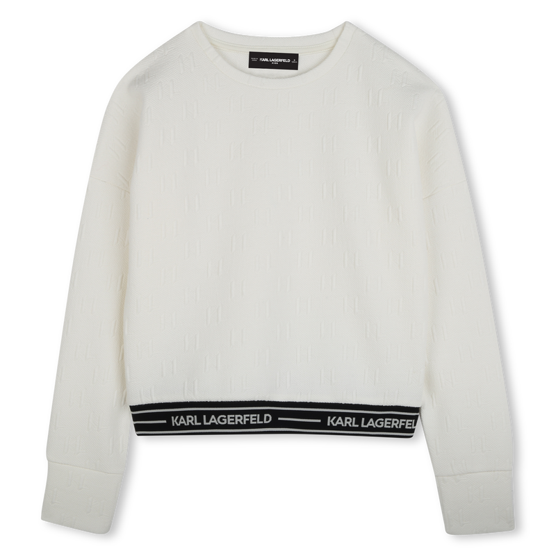 Sweat-shirt à manches longues KARL LAGERFELD KIDS 
                    FILLE
