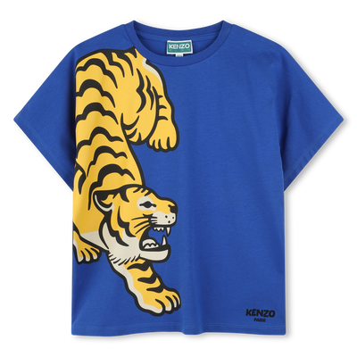 T-shirt imprimé en coton KENZO KIDS GARCON