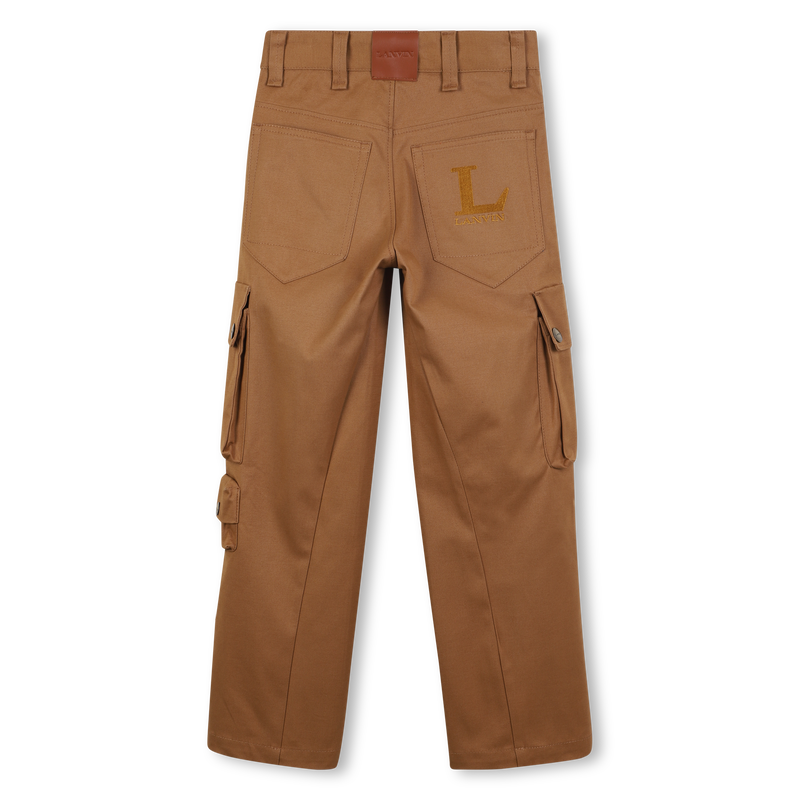 Pantalon imprimé brodé avec logo pa LANVIN 
                    GARCON