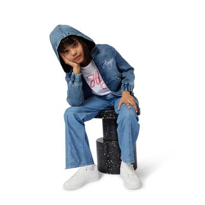 T-shirt &agrave; manches longues Hugo FILLE