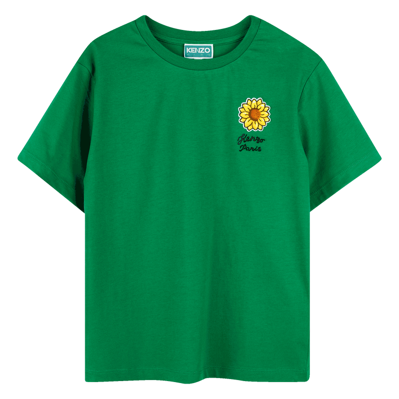 T-shirt avec badge et broderie KENZO KIDS 
                    FILLE