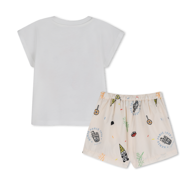 ENSEMBLE T-SHIRT ET SHORT KENZO KIDS 
                        GARCON