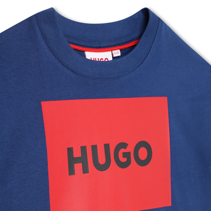 T-shirt imprimé sigle encadré Hugo 
                    GARCON