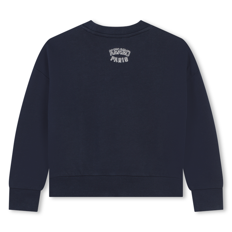 Sweat-shirt brodé en coton KENZO KIDS 
                    FILLE