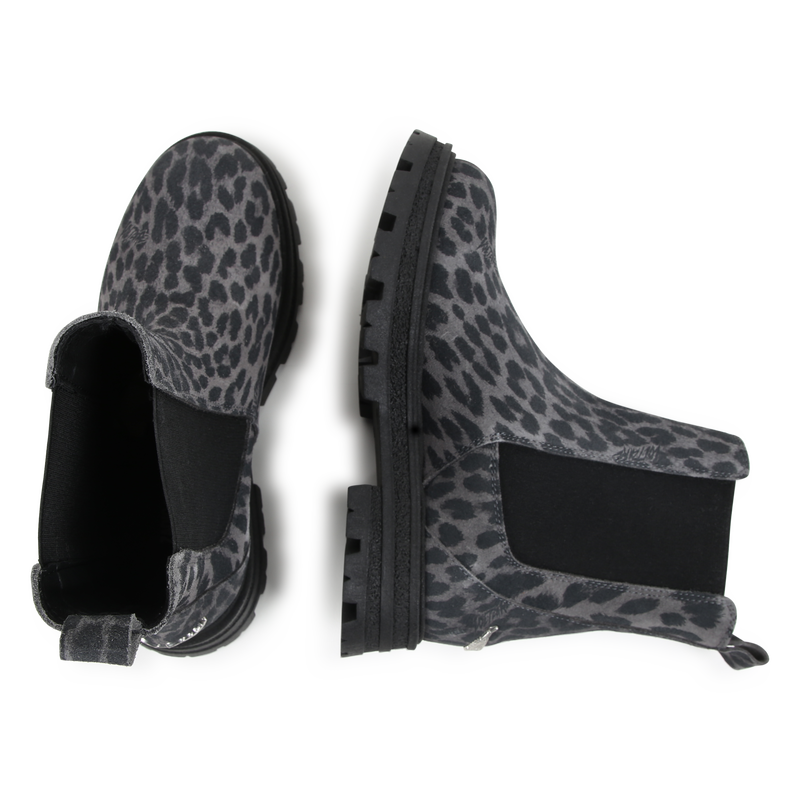 Bottines imprimées en cuir de vachette ZADIG & VOLTAIRE 
                    FILLE