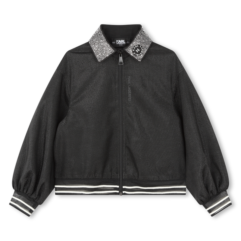 Sweat-shirt avec col bijou KARL LAGERFELD KIDS 
                    FILLE