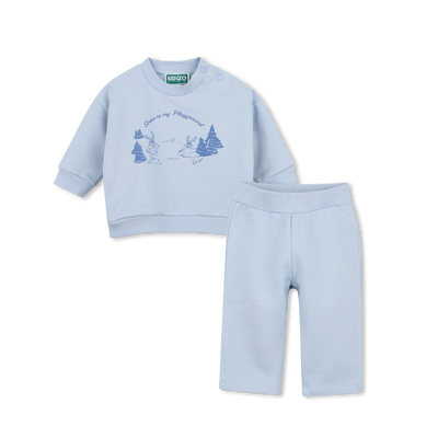 Ensemble cardigan et pantalon KENZO KIDS GARCON
