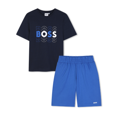 ENSEMBLE T-SHIRT + BERMUDA BOSS GARCON
