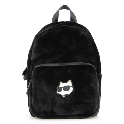 Petit sac à dos en polaire duveteuse KARL LAGERFELD KIDS FILLE