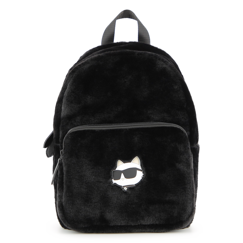 Petit sac à dos en polaire duveteuse KARL LAGERFELD KIDS 
                    FILLE