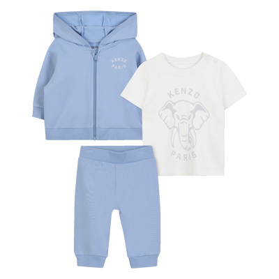 Ensemble tee-shirt + cardigan + pantalon KENZO KIDS UNISEXE