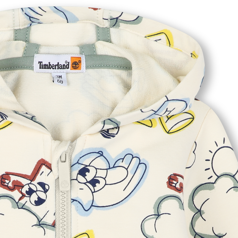 Cardigan à capuche en molleton TIMBERLAND 
                    GARCON