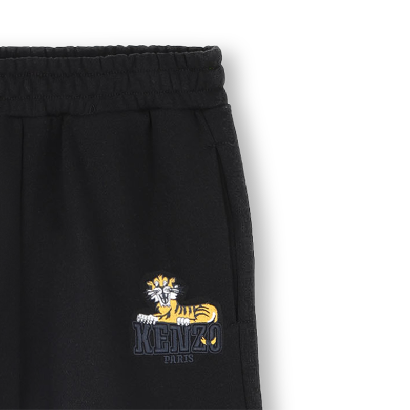 Pantalon coupe droite en molleton KENZO KIDS 
                    GARCON