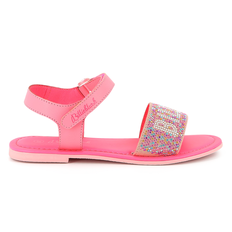 Sandales en cuir à fermeture par bandes auto aggri BILLIEBLUSH 
                    FILLE
