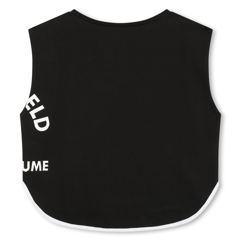 T-shirt sans manche imprimé KARL LAGERFELD KIDS 
                    FILLE