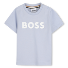 Tee-shirt manches courtes, BLEU DELAVE, hi-res