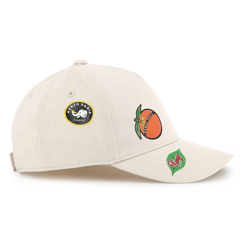 Casquette imprim&eacute;e en coton KENZO KIDS 
                        UNISEXE