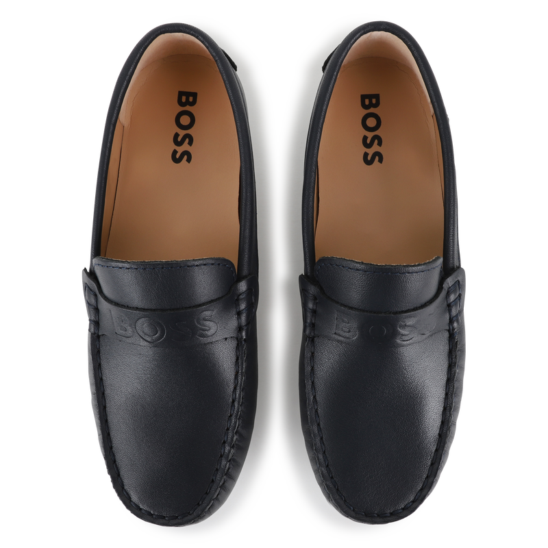Mocassins en cuir de vachette BOSS 
                    GARCON
