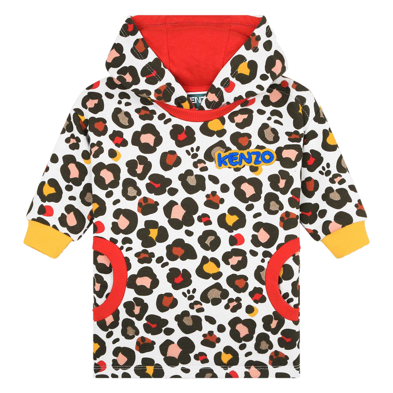 Robe à capuche en molleton KENZO KIDS 
                    FILLE
