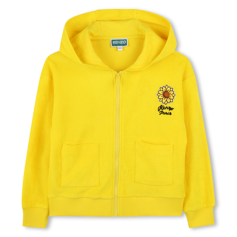 Cardigan de jogging en éponge KENZO KIDS 
                    FILLE
