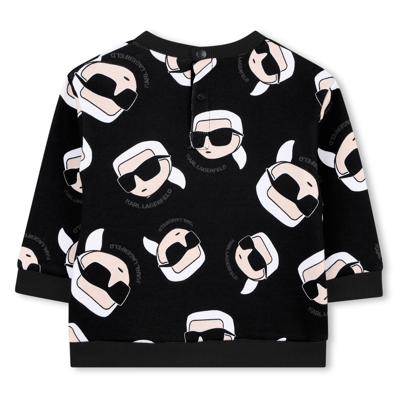 Sweat en molleton gratt&eacute; KARL LAGERFELD KIDS 
                        GARCON