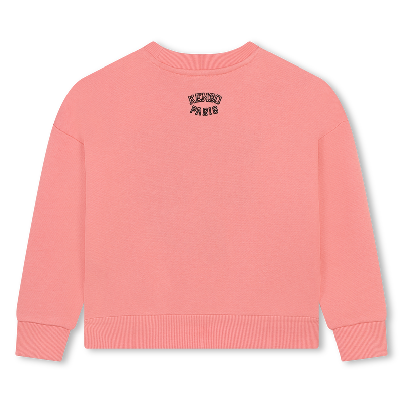 Sweat-shirt brodé en coton KENZO KIDS 
                    FILLE