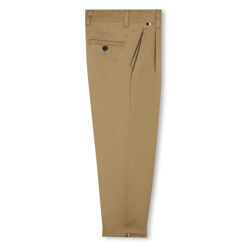 Pantalon chino en sergé uni BOSS 
                    GARCON