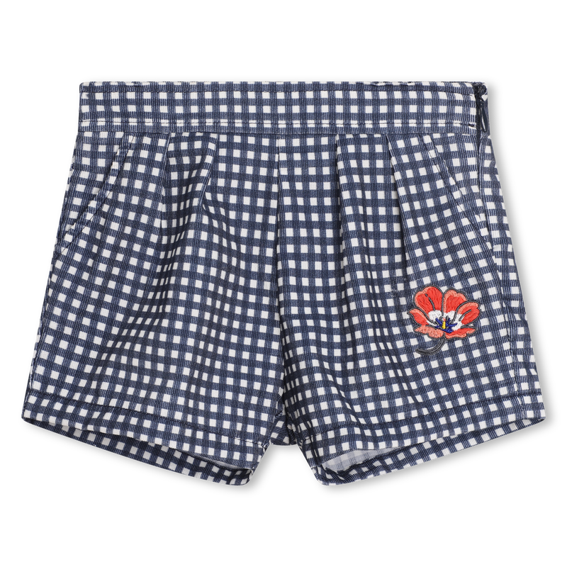 Short en coton imprimé KENZO KIDS 
                    FILLE