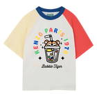 Tee-shirt manches et col contraste KENZO KIDS 
                    GARCON
