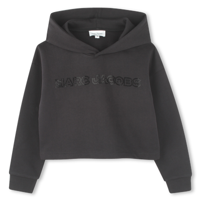 Sweat-shirt court molletonn&eacute; MARC JACOBS FILLE