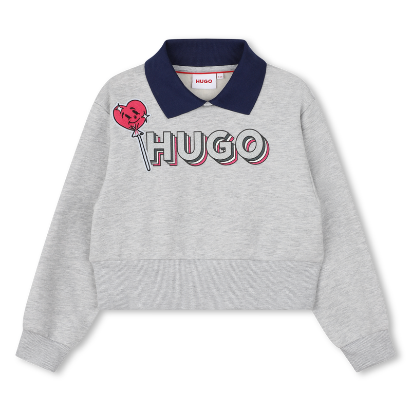 Sweat-shirt avec patch sucette Hugo 
                    FILLE
