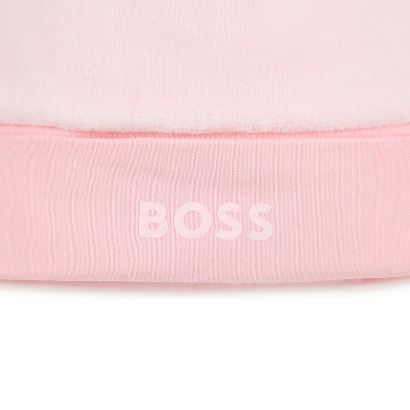 Bonnet uni velours BOSS 
                    FILLE