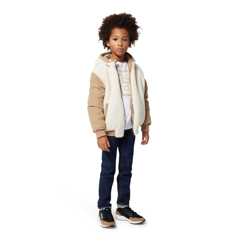 Blouson à capuche réversible BOSS 
                    GARCON